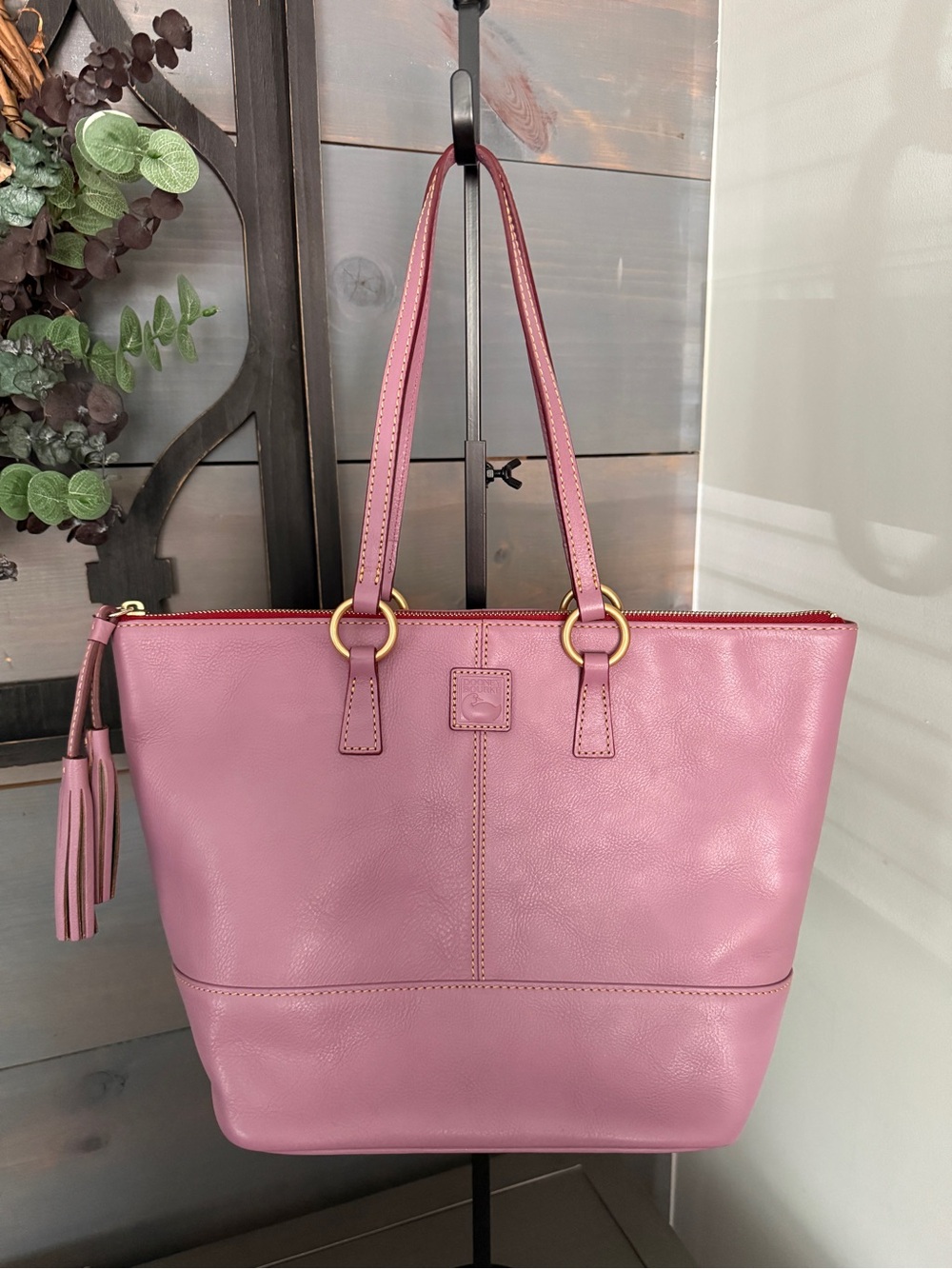 Dooney & Bourke Mauve Florentine Small Tobi Tote
